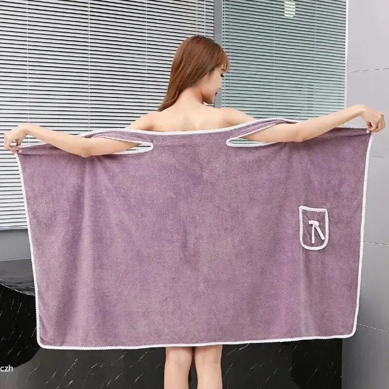 Spa Y Wellness - 여성용 목욕 타월, 소녀용 웨어러블 135*80cm