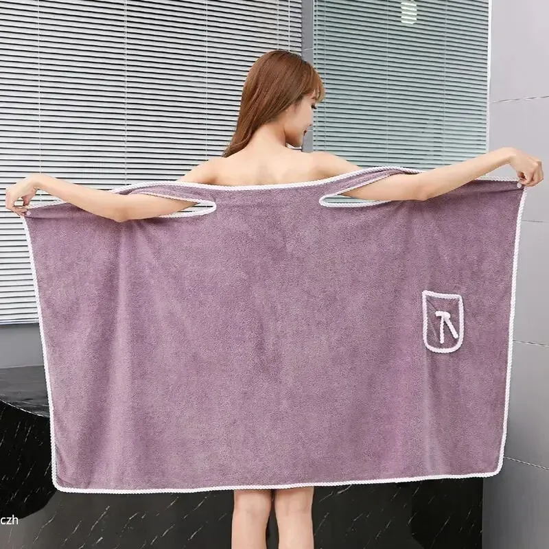 Spa Y Wellness - 여성용 목욕 타월, 소녀용 웨어러블 90*130cm