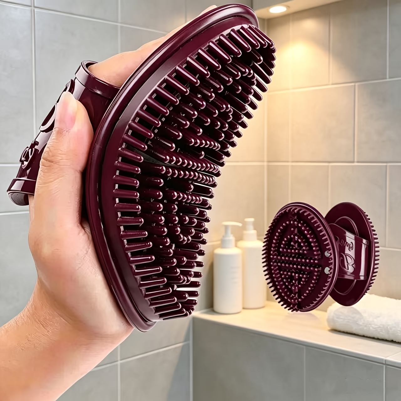 1세트 마사지 브러쉬 세트 - 고탄성 고무가 포함된 경 - Dry Brush Body 리뷰 및 가격