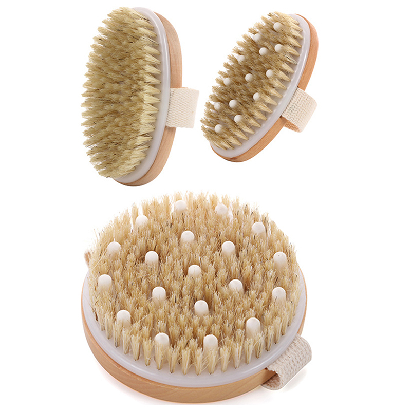 1개 각질 제거 나무 바디 마사지 샤워 브러쉬 천연 강 - Dry Brush Body 리뷰 및 가격