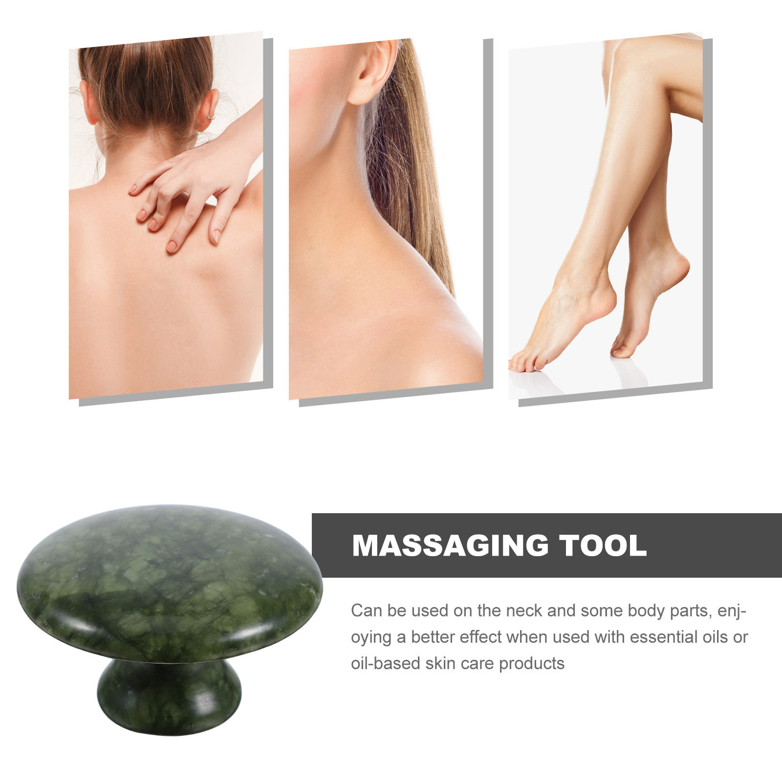 버섯 모양의 옥 마사지 스톤, 부드러운 질감의 구아샤  - Spa Y Wellness 리뷰 및 가격