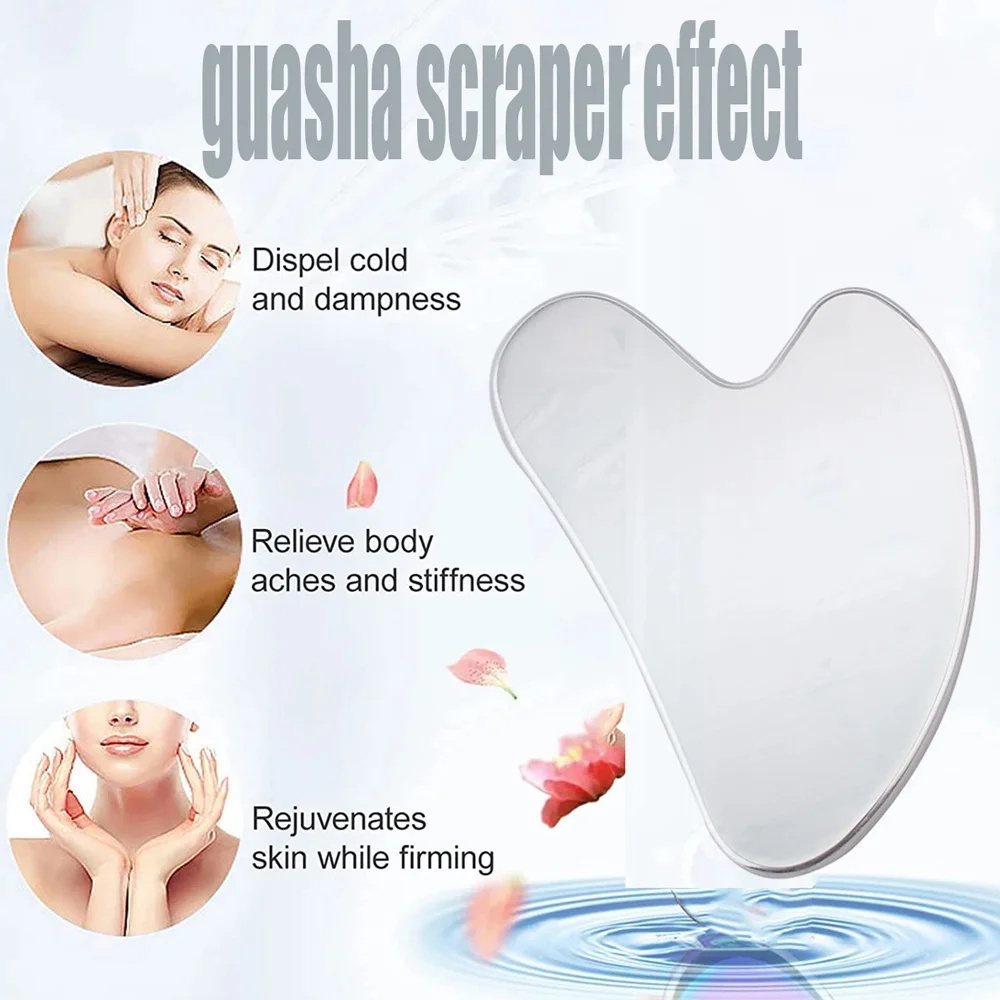 괄사 페이셜 마사지 스테인리스 스틸 괄사 마사지 도구  - Spa Y Wellness 리뷰 및 가격