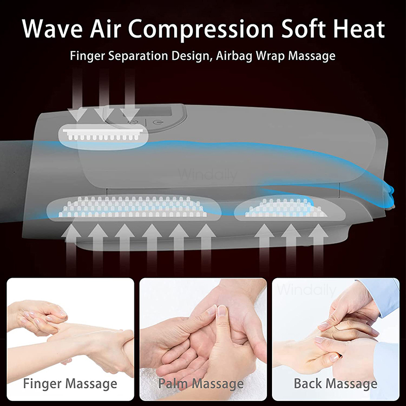 2025년형 전기 무선 손 마사지기, 열 공기 압축 팜 - Spa Y Wellness 리뷰 및 가격