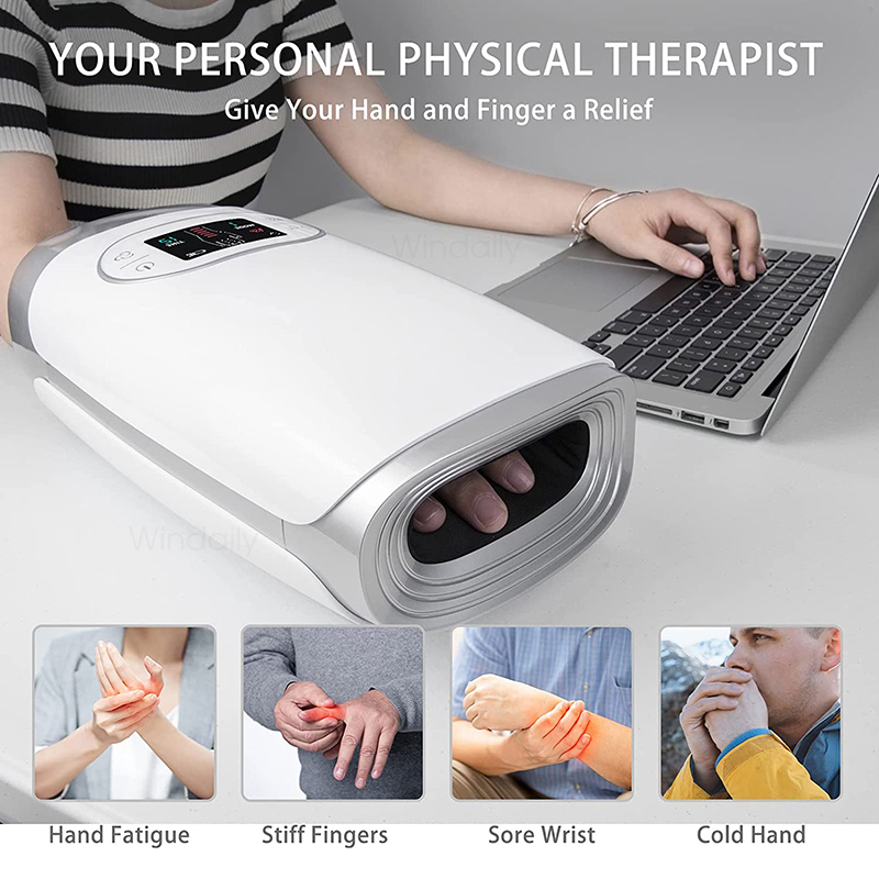 2025년형 전기 무선 손 마사지기, 열 공기 압축 팜 - Spa Y Wellness 리뷰 및 가격
