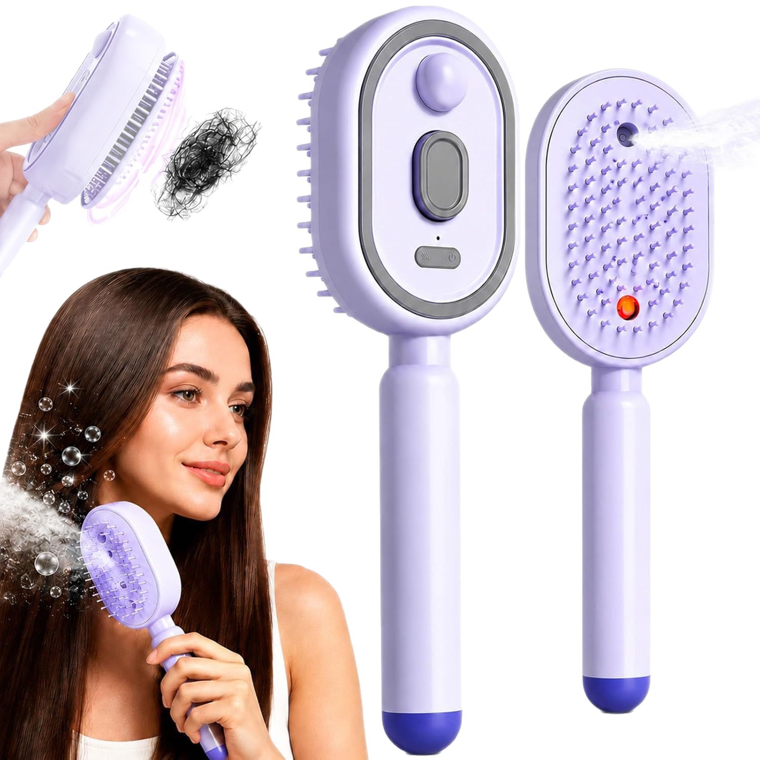 다기능 마사지 빗 전기 스팀 헤어 브러쉬 USB-C 충 - Dry Brush Body 리뷰 및 가격